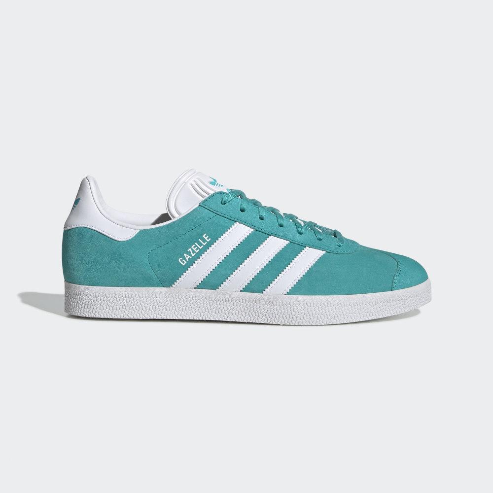 Adidas Women's Gazelle Originals Shoes Light Turquoise/White Ireland EE5510